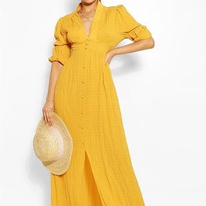 Yellow maxi dress